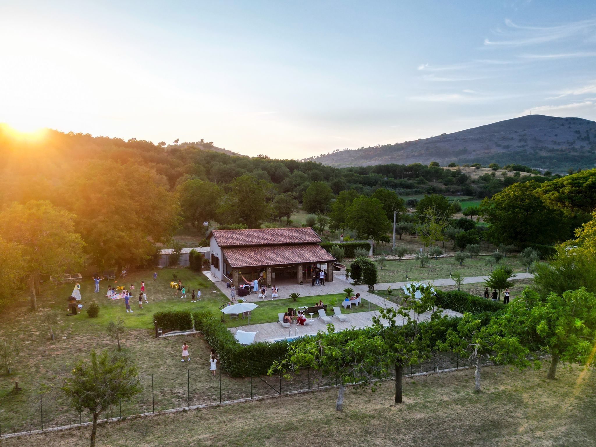 Festa serale con vista panoramica
